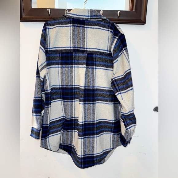 Lane Bryant Plaid Long Shacket Size 18/20 - Picture 5 of 6